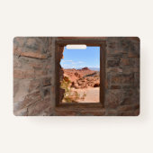 火の谷の車室内ビュー バッジ (裏面)