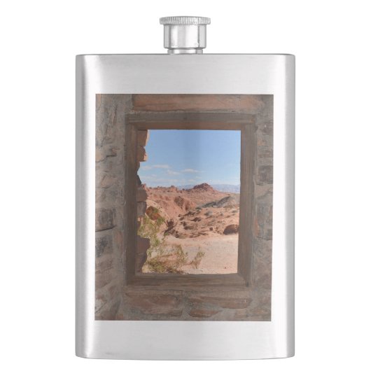 火の谷の車室内ビュー フラスク (正面)