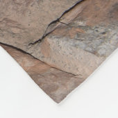 火の谷の車室内ビュー フリースブランケット (角)