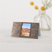 火の谷の車室内ビュー プレイスカード (裏面)