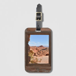 火の谷の車室内ビュー ラゲッジタグ