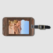 火の谷の車室内ビュー ラゲッジタグ (正面横)