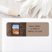 火の谷の車室内ビュー ラベル (インサイチュ)