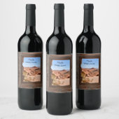 火の谷の車室内ビュー ワインラベル (ボトル)