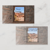 火の谷の車室内ビュー 名刺 (正面/裏面)