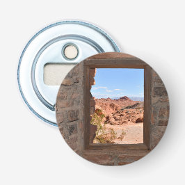 火の谷の車室内ビュー 栓抜き