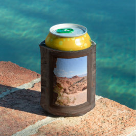 火の谷の車室内ビュー 缶クーラー