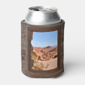 火の谷の車室内ビュー 缶クーラー (缶正面)