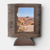 火の谷の車室内ビュー 缶クーラー (正面)