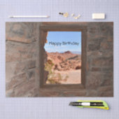 火の谷の車室内ビュー 薄葉紙 (クラフト)