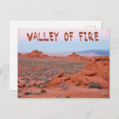 火の谷の風景 ポストカード (正面/裏面)