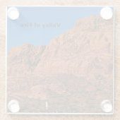 火の谷 ガラスコースター (裏面)