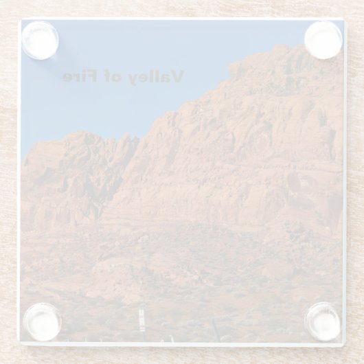 火の谷 ガラスコースター (裏面)