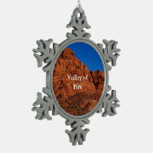 火の谷 スノーフレークピューターオーナメント (左)