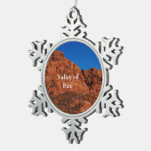 火の谷 スノーフレークピューターオーナメント (右)