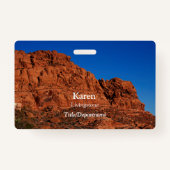 火の谷 バッジ (正面)