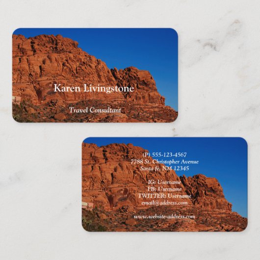 火の谷 名刺 (正面/裏面)