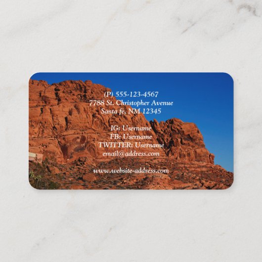 火の谷 名刺 (裏面)