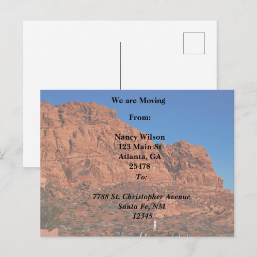 火の谷 案内ポストカード (正面/裏面)