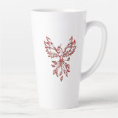 火の赤いフェニックス カフェラテマグ (右)