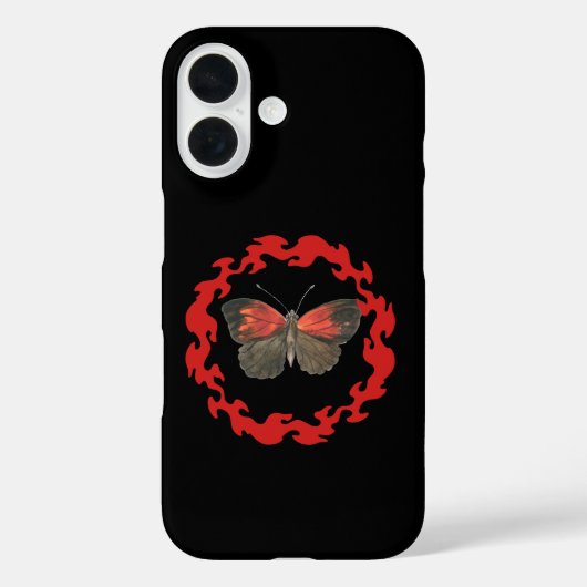 火の輪の中の赤い蝶 – パスのシンボル Case-Mate iPhoneケース (裏面)
