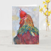 火の雄鶏 カード (黄色い花)