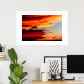 火の雲 ポスター (ホームオフィス)