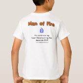 火の青年の人 Tシャツ (裏面)