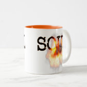 火の非常に熱い精神 ツートーンマグカップ (正面右)