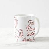 火の馬マグカップ 2026 コーヒーマグカップ (正面右)