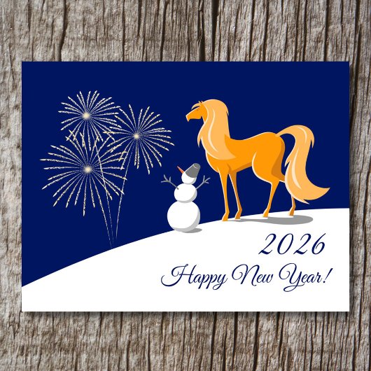 火の馬2026年謹賀新年 シーズンポストカード