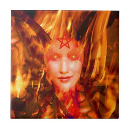 火の鬼 タイル (正面)