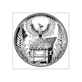 火の鳥の火の灰から立ち上がるフェニックス ラバースタンプ (インプリント)