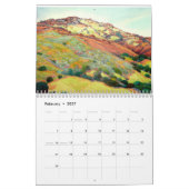 火の2015年のロビンPurcellの水彩画の後 カレンダー (2月 2027)