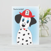 火のDept. Theme Boy'sの誕生日のパーティの招待状 招待状 (スタンド正面)