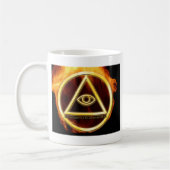 火のIlluminati コーヒーマグカップ (左)