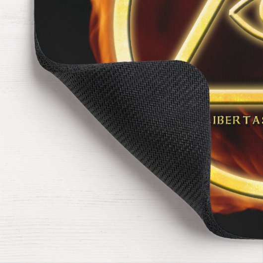 火のIlluminati マウスパッド (コーナー)