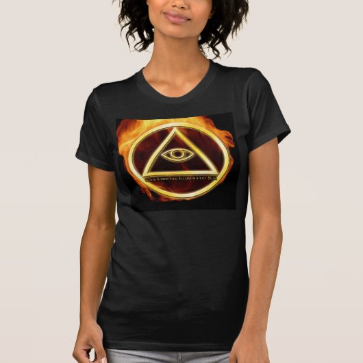 火のIlluminati Tシャツ (正面)