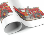 火のPumperの救助のトラック ラッピングペーパー (ロールコーナー)