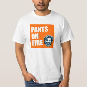 火のTシャツのヒラリー・クリントンのズボン Tシャツ