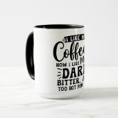 火はっきりしたの通るコーヒー好きのマグカップ マグカップ (正面左)