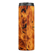 火は名前をカスタムするのタンブラーを炎にあてます タンブラー (裏面)