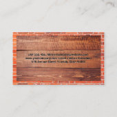 火れんがオーブン |木材 |ピザスライス 名刺 (裏面)