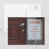 火をつけたほうがよい ポストカード (正面/裏面)