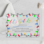 火を付けよう |クリスマスホリデーカクテルパーティー アクリル招待状