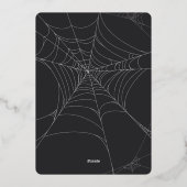 火を付けよう |ジャック・オランタンハローウィンパーティ 箔招待状 (裏面)