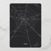 火を付けよう |ジャック・オランタンハローウィンパーティ 箔招待状 (裏面)