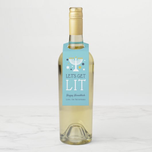 火を付けよう |ハヌカおもしろいー ボトルネックタグ (ボトル)