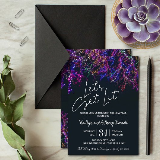 火を付けよう |大晦日パーティー 招待状