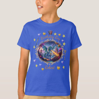 火を吐くドラゴンのロイヤルプリンスの誕生日 Tシャツ